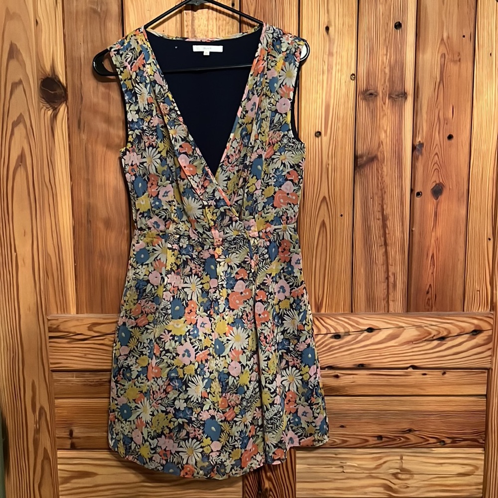 Madewell Eliot Floral Silk Wrap Dress Size 2
